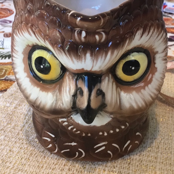 Vintage owl beverage pitcher made in Italy - Picture 11 of 12